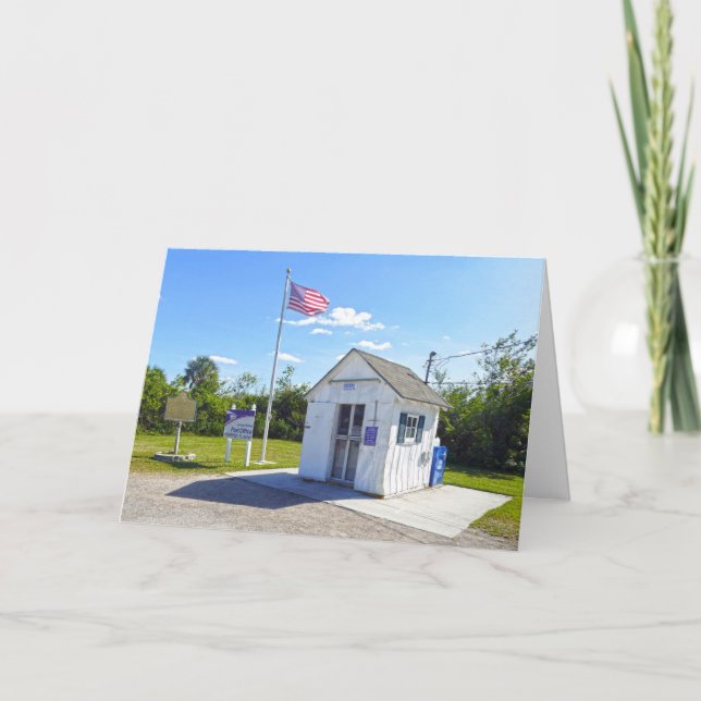 Ochopee, Florida, Postkontor, Minsta i USA Tack Kort (Framsida)