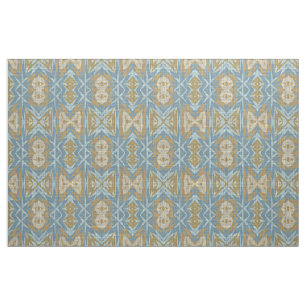 Ochre Beige Teal Blue Eclectic Ethnic look Tyg