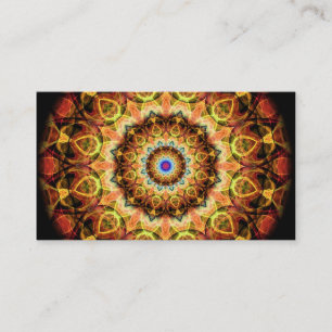 Ochre bränd Glass kaleidoscope Visitkort