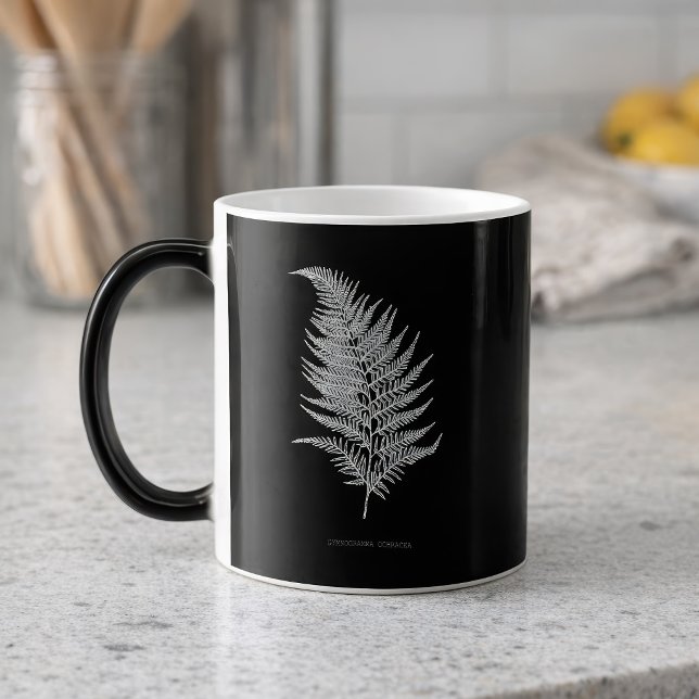 Ochre Fern Frond, Gymnogramma Ochracea Magisk Mugg (Ochre Fern Frond, Gymnogramma Ochracea. Color Morph Mug)