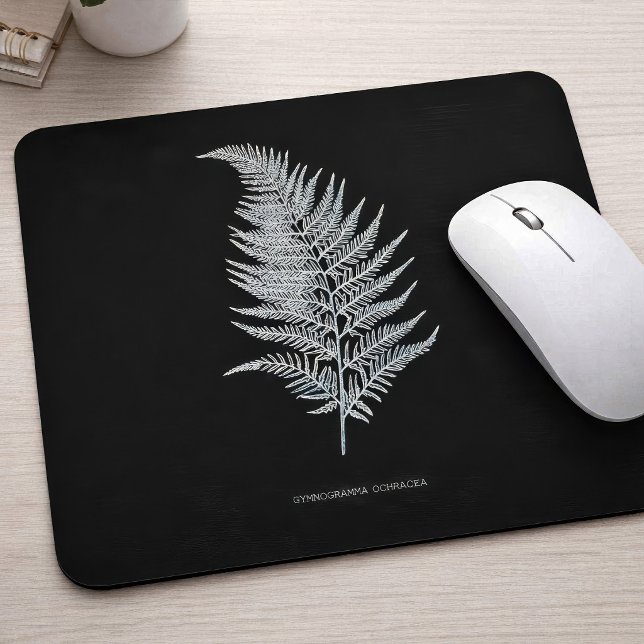 Ochre Fern Frond, Gymnogramma Ochracea Musmatta (Ochre Fern Frond, Gymnogramma Ochracea. Mouse Pad)