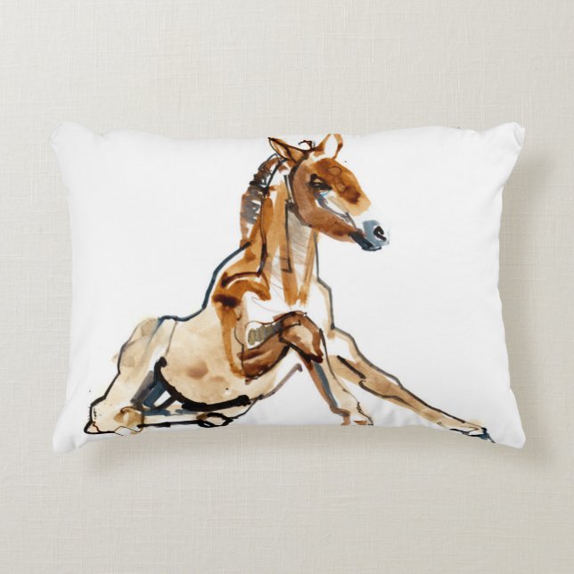 Ochre Foal Prydnadskudde (Framsidan)