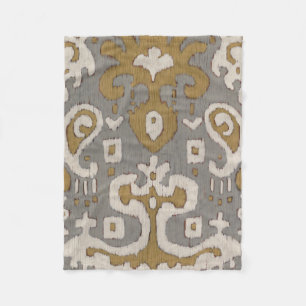 Ochre Ikat I Fleecefilt