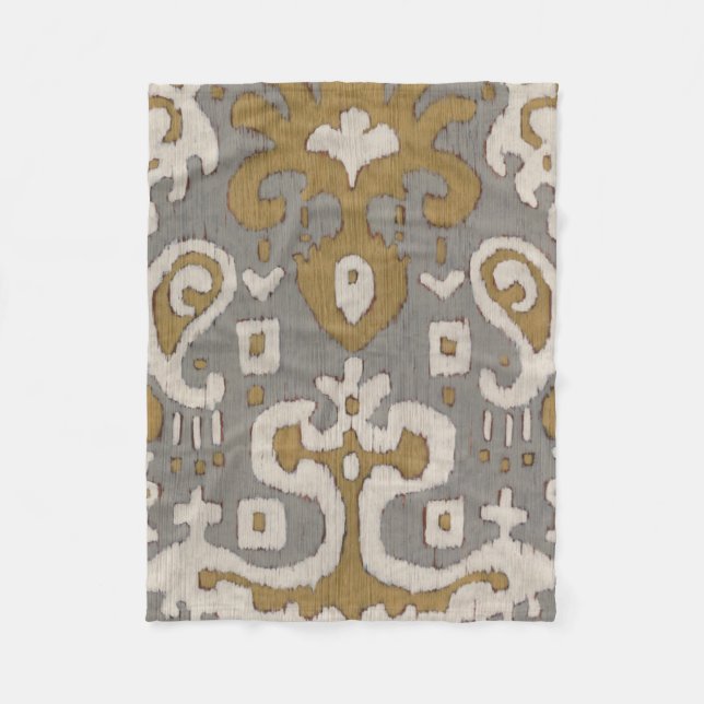 Ochre Ikat I Fleecefilt (Framsidan)