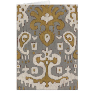 Ochre Ikat I Hälsningskort