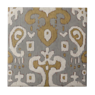 Ochre Ikat I Kakelplatta