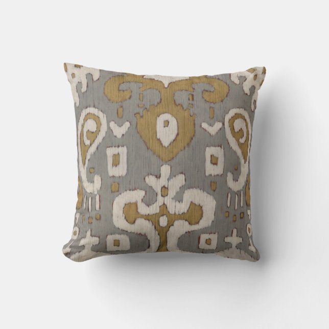 Ochre Ikat I Kudde (Framsida)