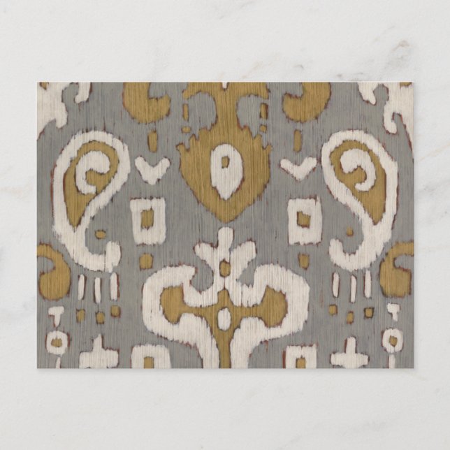 Ochre Ikat I Vykort (Framsida)