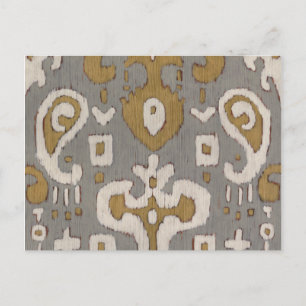 Ochre Ikat I Vykort