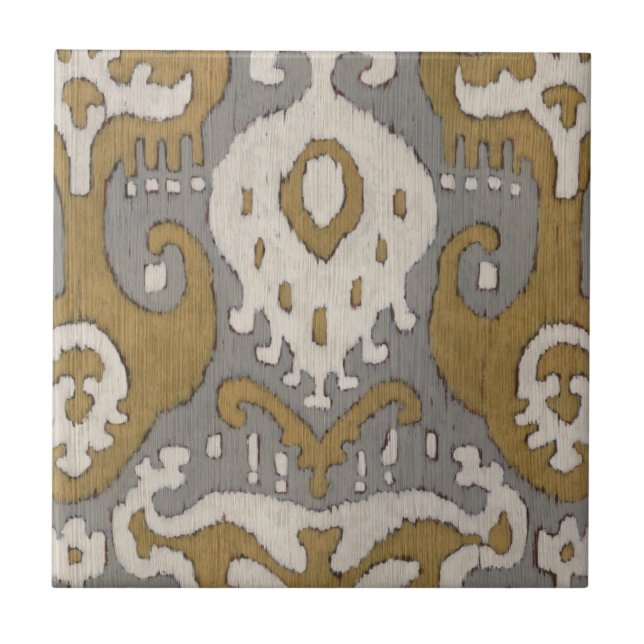 Ochre Ikat II Kakelplatta (Framsidan)