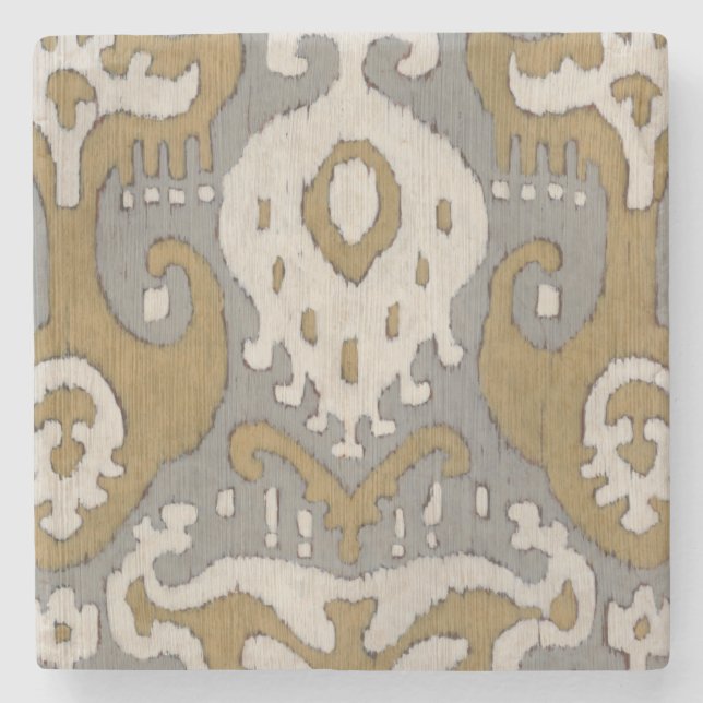 Ochre Ikat II Stenunderlägg (Framsidan)