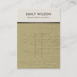 OCHRE KRAFT WHITE DOTS HAIR CLIP VISNING CARD VISITKORT