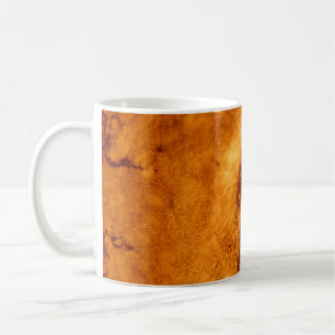 Ochre Tie Dye illustration. Abstrakt Struktur. Dir Kaffemugg