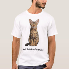 Ocicat Katt Skapa Din Egen Anpassad Text  T Shirt