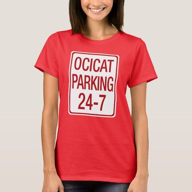 Ocicat Parkering T Shirt (Framsida)