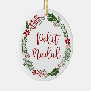 Ocitan God jul utandning, Polit Nadal Julgransprydnad Keramik