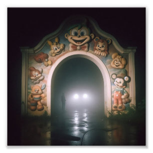 Ockendrömpark Surreal Drömcore-estetik Fototryck