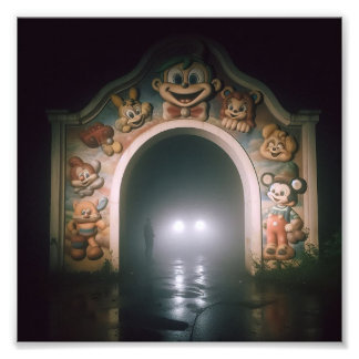 Ockendrömpark Surreal Drömcore-estetik Fototryck