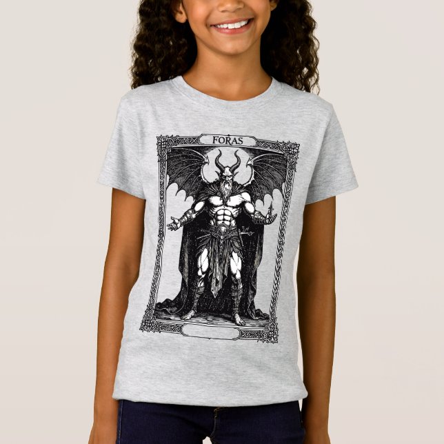 Ockult Demon Foras T Shirt (Framsida)
