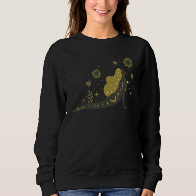 Ockult magi Celestial Yoga 2 T Shirt (Framsida)
