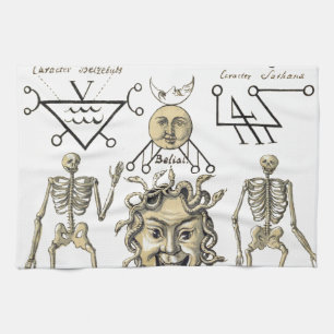Ockult symboler kökshandduk