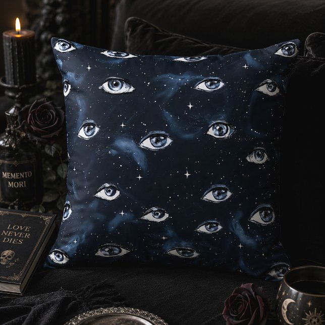 Ockulta allseende ögon Celestial Gothic Kudde (Skapare uppladdad)
