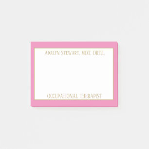 OCKUPATIONELL terapeutisk tjänst - anteckningar Post-it Block