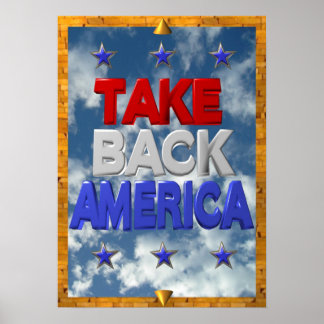 Ockupera Amerika-protestskylt Poster