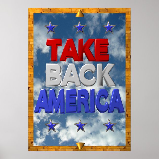 Ockupera Amerika-protestskylt Poster (Framsidan)