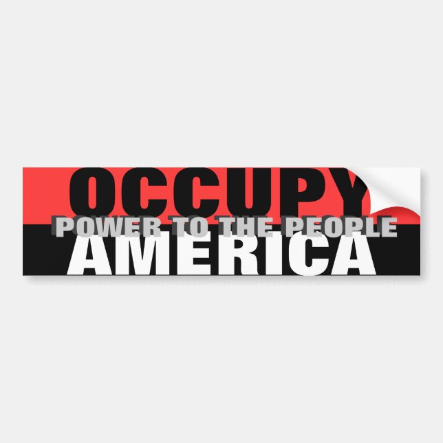 OCKUPERA AMERIKAS MAKT TILL FOLKET BILDEKAL (Framsidan)