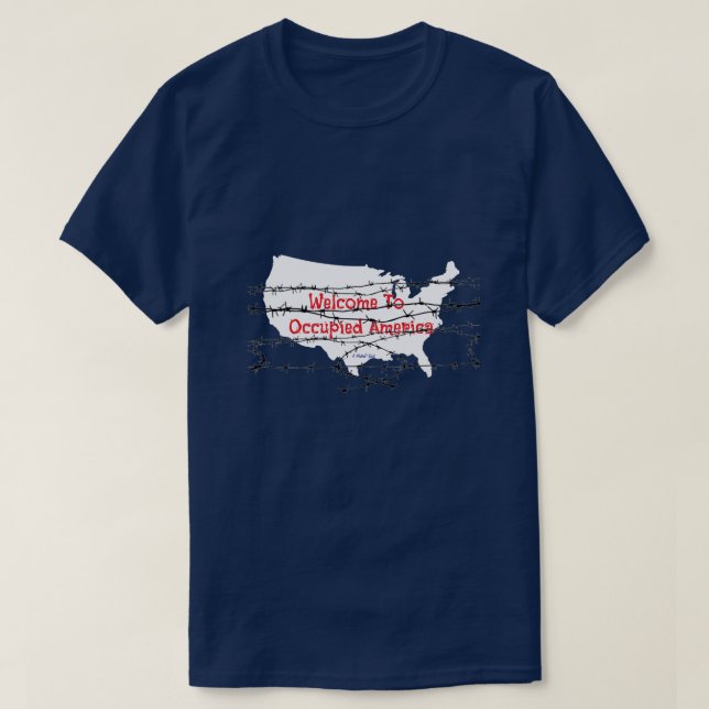 Ockuperat Amerika - en minister T Shirt (Design framsida)