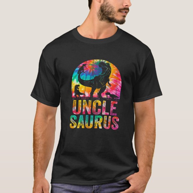 Oclesaurus t Rex Dinosaur farbror Saurus familjema Shirt (Framsida)