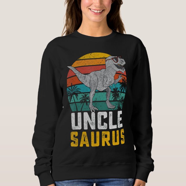 Oclesaurus t Rex Dinosaur farbror Saurus familjema Shirt (Framsida)