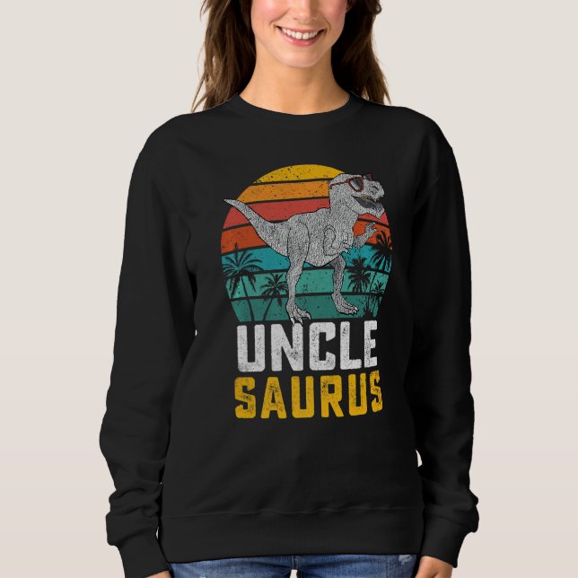 Oclesaurus t Rex Dinosaur farbror Saurus familjema Shirt (Framsida)