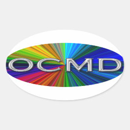 OCMD - Ocean City Maryland Oval Logotyp Ovalt Klistermärke