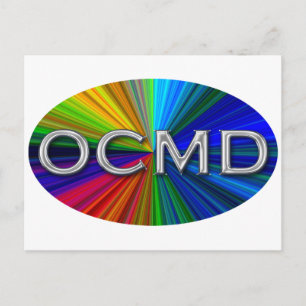 OCMD - Ocean City Maryland Oval Logotyp Vykort
