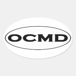 OCMD Oval Logotyp Ovalt Klistermärke