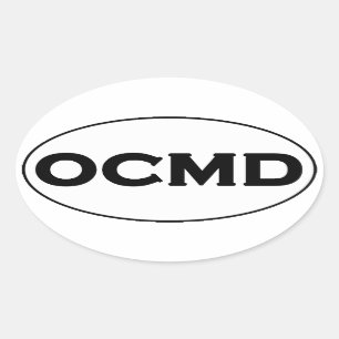 OCMD-Ovallogotyp Ovalt Klistermärke