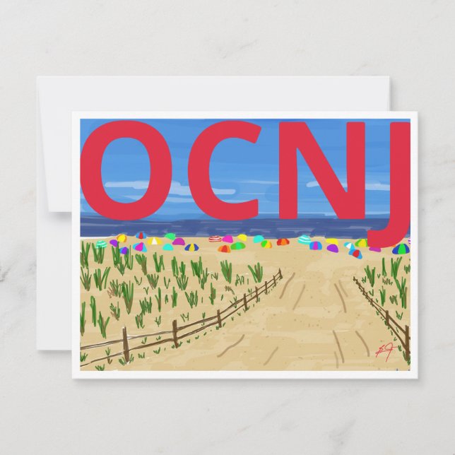 OCNJ THANK YOU CARD TACK KORT (Framsida)