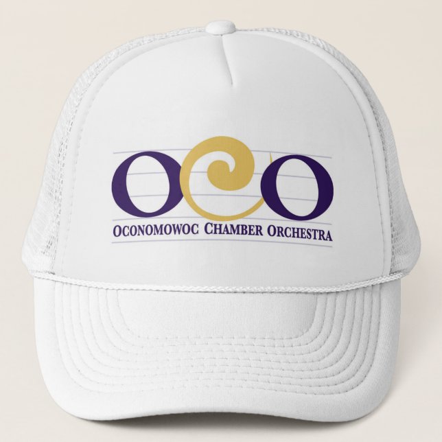 OCO Logotyp Hat - Vit - stil 2 Keps (Framsida)