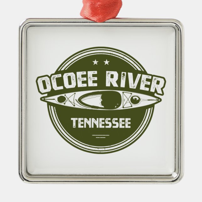 Ocoee River, Tennessee Julgransprydnad Metall (Framsidan)