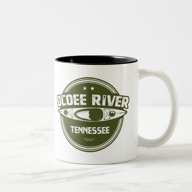 Ocoee River, Tennessee Två-Tonad Mugg (Höger)