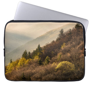 Oconaluftee Valley Överblick North Carolina Laptop Fodral