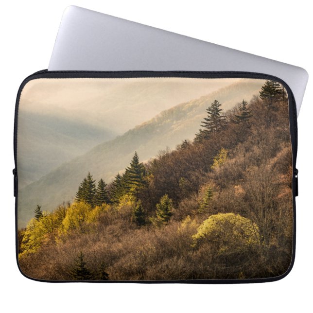 Oconaluftee Valley Överblick | North Carolina Laptop Fodral (Framsidan)