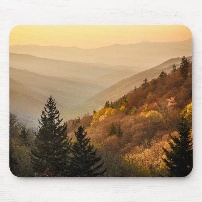 Oconaluftee Valley Överblick | North Carolina Musmatta (Framsidan)