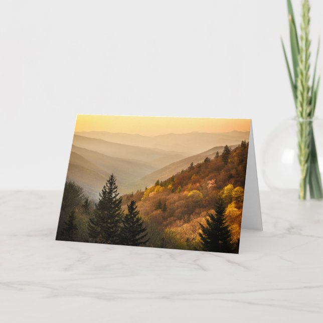Oconaluftee Valley Overlook | North Carolina Kort (Framsida)