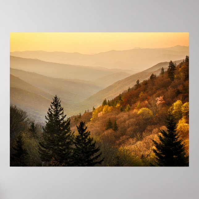 Oconaluftee Valley Overlook | North Carolina Poster (Framsidan)