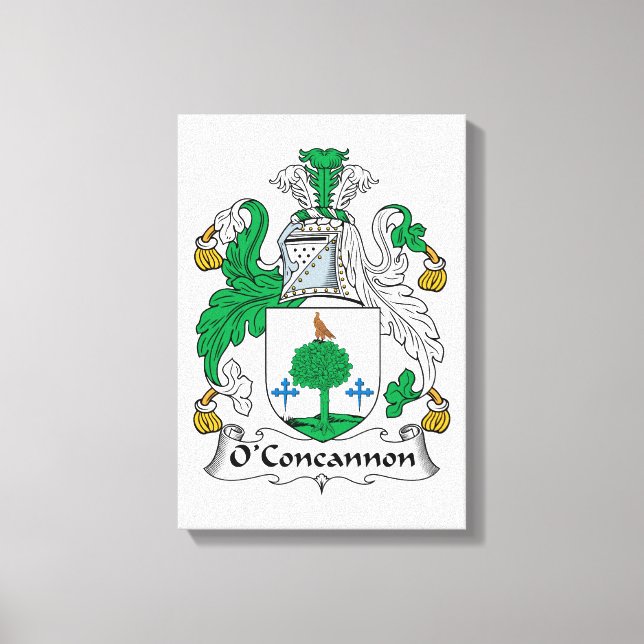 O'Concannon Family Crest Canvastryck (Framsida)