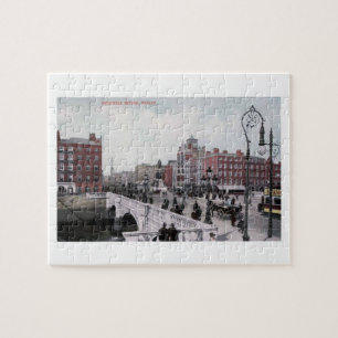 O'Connell Bridge, Dublin, Irland, Vintage Pussel