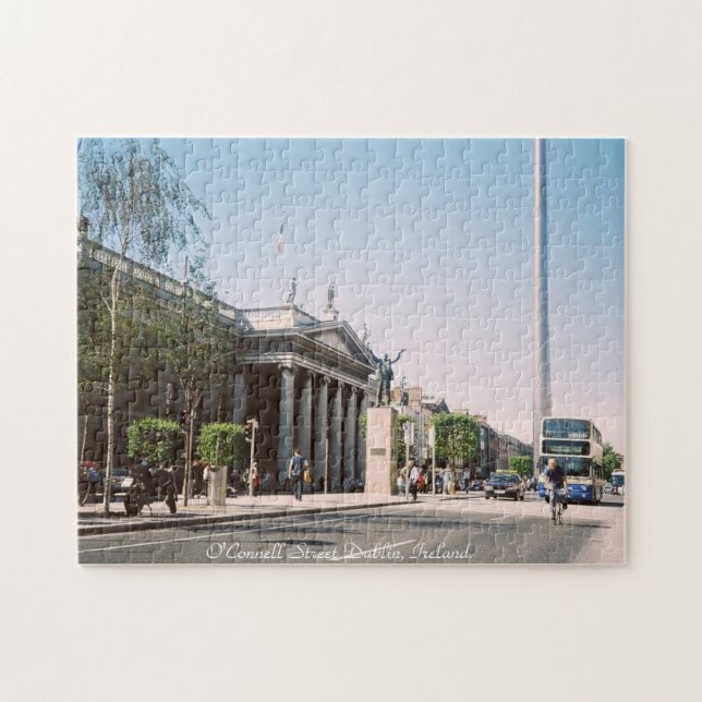O'Connell gata, centralDublin Irland jigsaw Pussel (Horisontell)